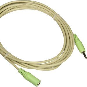 Stereo Audio Extension Cable C2G 27409 3.5mm M/F (PC-99 Color-Coded) (12 Feet, )